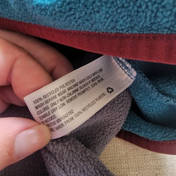 Gray colorblocked microfleece 2pc outfit - Picture 2 of 4